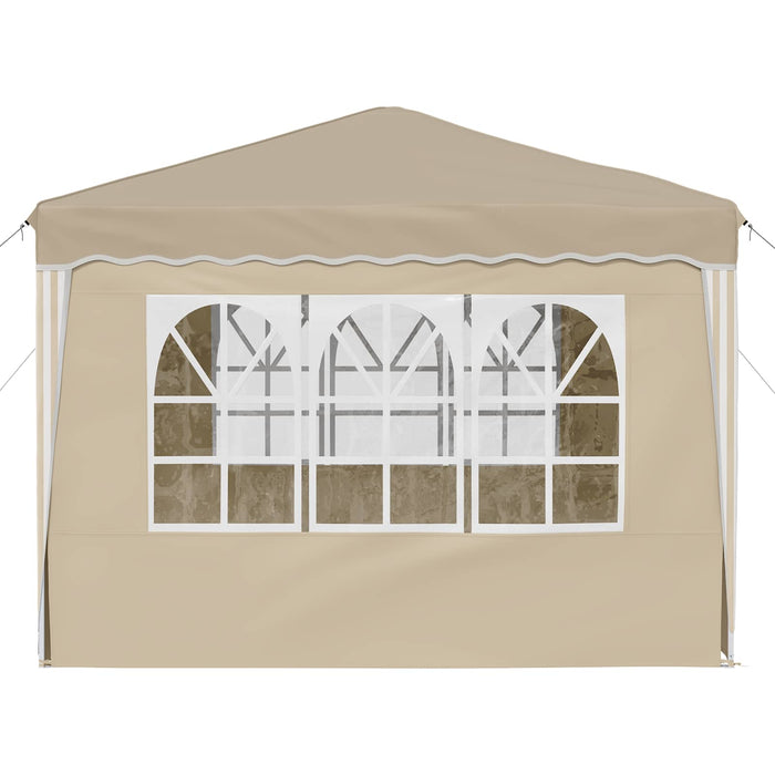 Cort de Petrecere Pop-up Crem 288 x 288 x 245 cm - WALTI WALTI