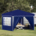 Cort de Petrecere Pop-up albastru 288 x 288 x 245 cm - WALTI WALTI