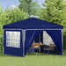 Cort de Petrecere Pop-up albastru 288 x 288 x 245 cm - WALTI WALTI