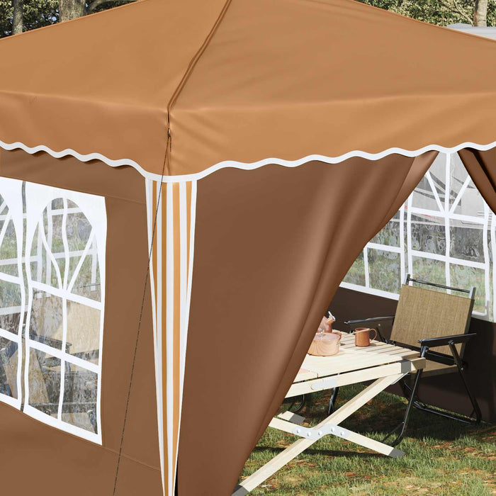 Cort de Petrecere Pop-up Bej 288 x 288 x 245 cm Material Oxford - WALTI WALTI