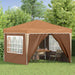 Cort de Petrecere Pop-up Bej 288 x 288 x 245 cm Material Oxford - WALTI WALTI