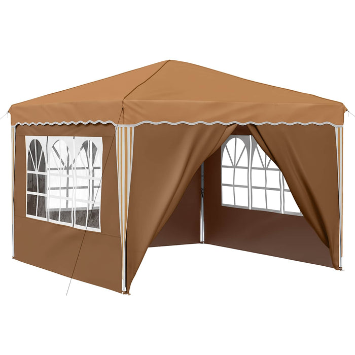 Cort de Petrecere Pop-up Bej 288 x 288 x 245 cm Material Oxford - WALTI WALTI