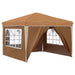 Cort de Petrecere Pop-up Bej 288 x 288 x 245 cm Material Oxford - WALTI WALTI