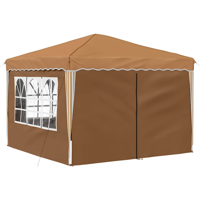 Cort de Petrecere Pop-up Bej 288 x 288 x 245 cm Material Oxford - WALTI WALTI