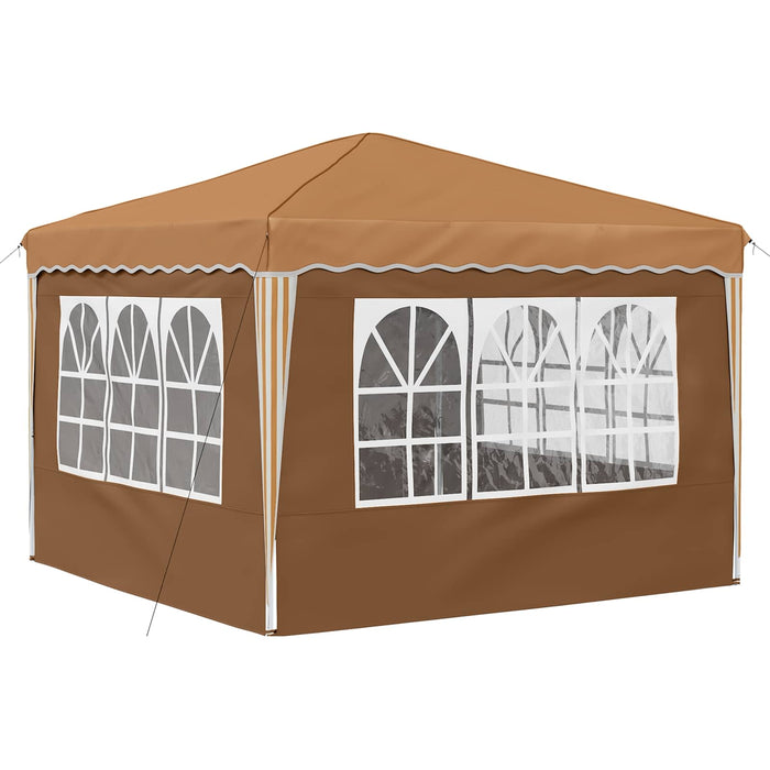 Cort de Petrecere Pop-up Bej 288 x 288 x 245 cm Material Oxford - WALTI WALTI