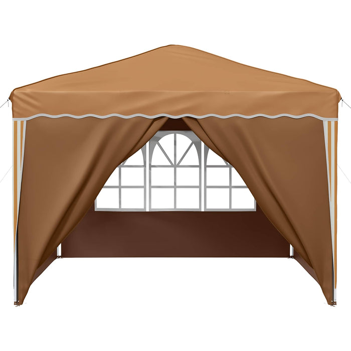 Cort de Petrecere Pop-up Bej 288 x 288 x 245 cm Material Oxford - WALTI WALTI