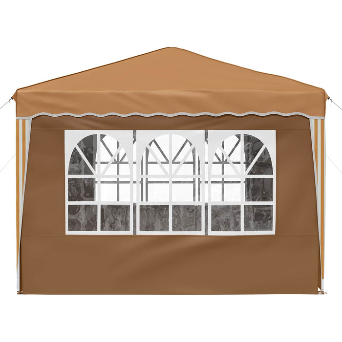 Cort de Petrecere Pop-up Bej 288 x 288 x 245 cm Material Oxford - WALTI WALTI