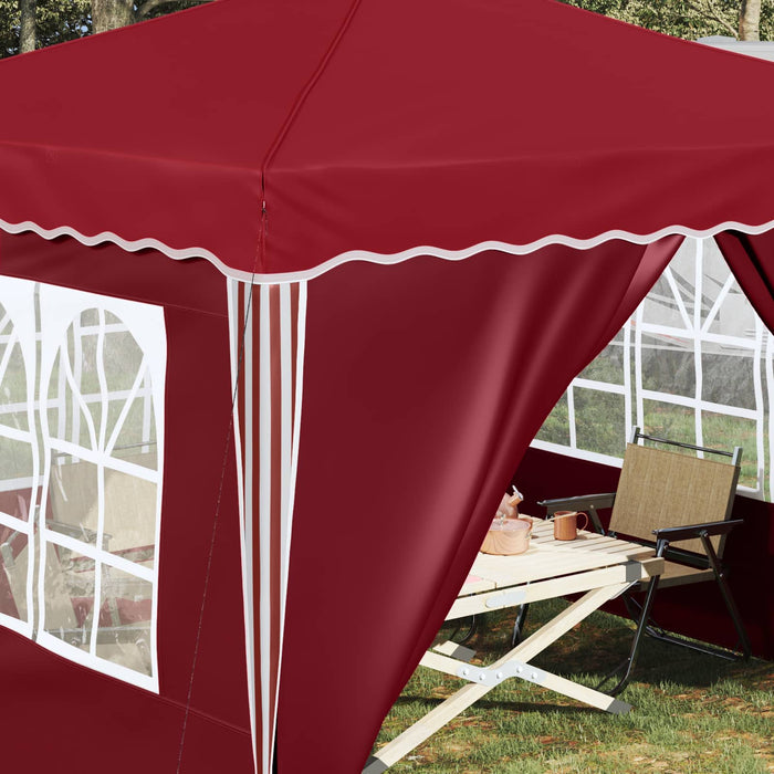 Cort de Petrecere Pop-up Burgundy 288 x 288 x 245 cm - WALTI WALTI