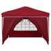 Cort de Petrecere Pop-up Burgundy 288 x 288 x 245 cm - WALTI WALTI