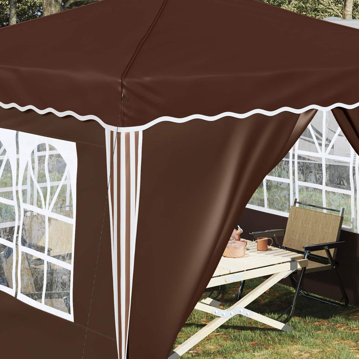Cort de Petrecere Pop-up Maro 288 x 288 x 245 cm - WALTI WALTI