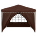Cort de Petrecere Pop-up Maro 288 x 288 x 245 cm - WALTI WALTI