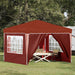 Cort de Petrecere Pop-up Terracota 288 x 288 x 245 cm - WALTI WALTI