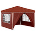 Cort de Petrecere Pop-up Terracota 288 x 288 x 245 cm - WALTI WALTI