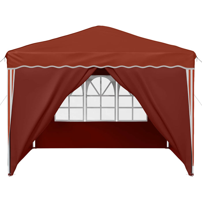 Cort de Petrecere Pop-up Terracota 288 x 288 x 245 cm - WALTI WALTI