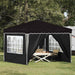 Cort de Petrecere Pop-up Negru 288 x 288 x 245 cm - WALTI WALTI