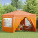 Cort de Petrecere Pop-up Portocaliu 288 x 288 x 245 cm - WALTI WALTI