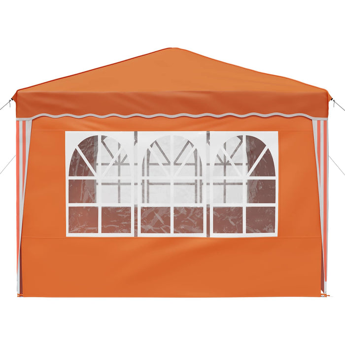 Cort de Petrecere Pop-up Portocaliu 288 x 288 x 245 cm - WALTI WALTI