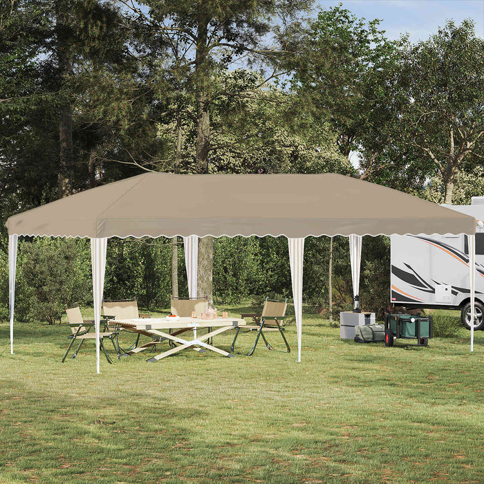 Cort de Petrecere Pop-up 575 x 290 x 245 cm Crem - WALTI WALTI