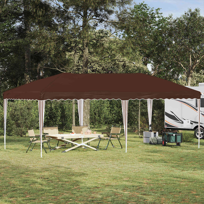 Cort de Petrecere Pop-up 575 x 290 x 245 cm Maro - WALTI WALTI