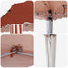 Cort de Petrecere Pop-up 575 x 290 x 245 cm Terracota - WALTI WALTI