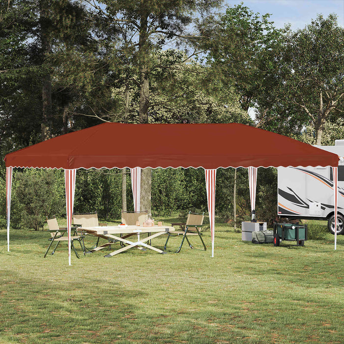 Cort de Petrecere Pop-up 575 x 290 x 245 cm Terracota - WALTI WALTI