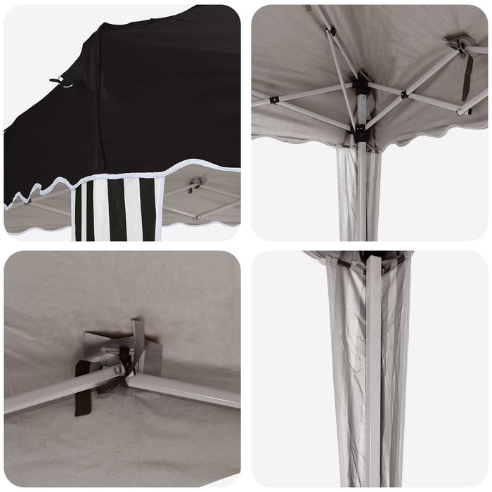 Cort de Petrecere Pop-up 575 x 290 x 245 cm Negru - WALTI WALTI