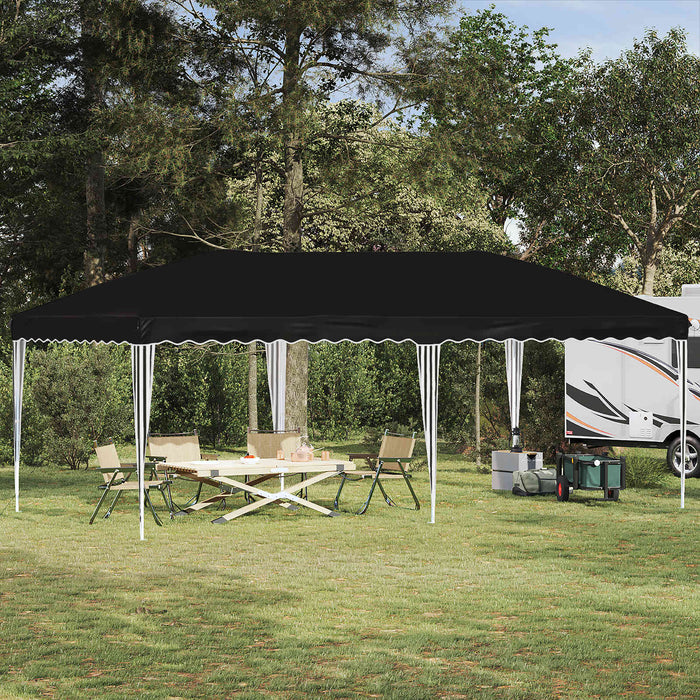 Cort de Petrecere Pop-up 575 x 290 x 245 cm Negru - WALTI WALTI
