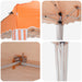 Cort de Petrecere Pop-up 575 x 290 x 245 cm Portocaliu - WALTI WALTI