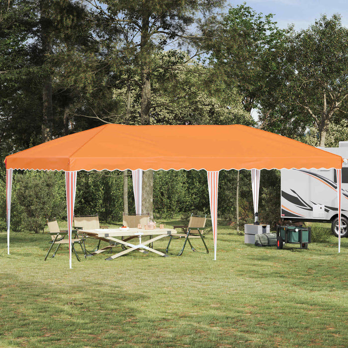 Cort de Petrecere Pop-up 575 x 290 x 245 cm Portocaliu - WALTI WALTI