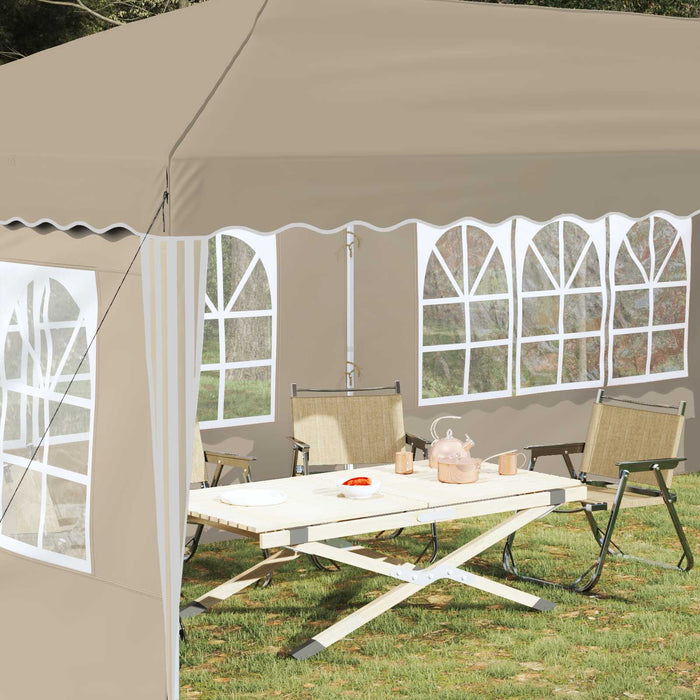 Cort de Petrecere Pop-up 575 x 289 x 245 cm Crem - WALTI WALTI