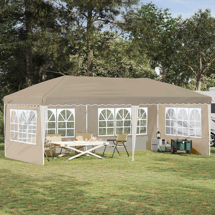 Cort de Petrecere Pop-up 575 x 289 x 245 cm Crem - WALTI WALTI