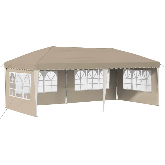 Cort de Petrecere Pop-up 575 x 289 x 245 cm Crem - WALTI WALTI
