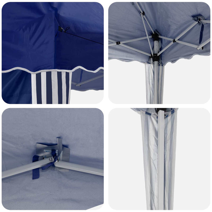 Cort de Petrecere Pop-up 575 x 289 x 245 cm albastru - WALTI WALTI