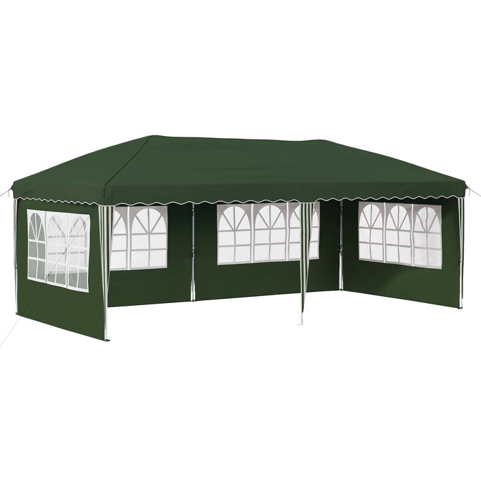 Cort de Petrecere Pop-up 575 x 289 x 245 cm Verde - WALTI WALTI