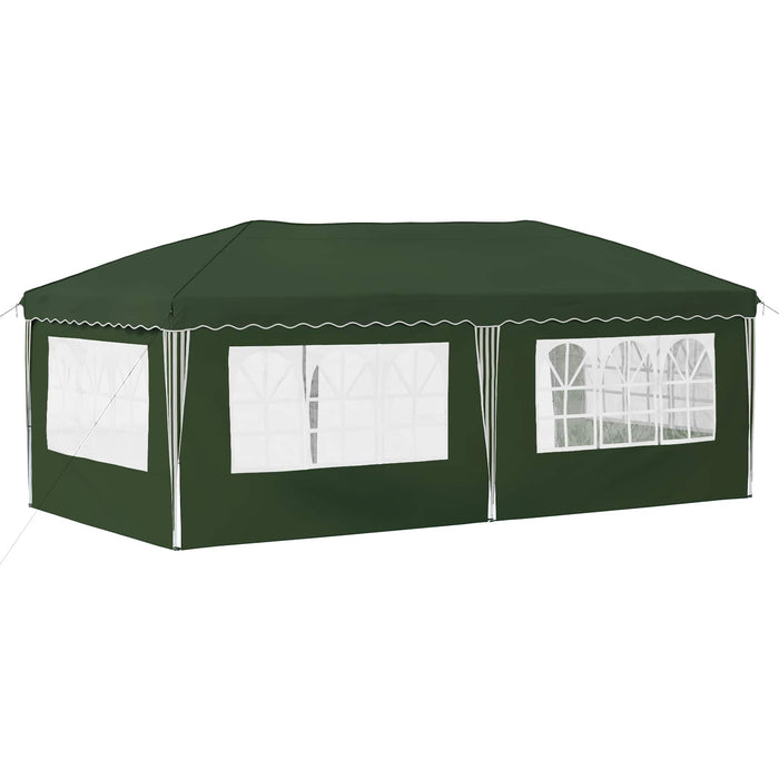 Cort de Petrecere Pop-up 575 x 289 x 245 cm Verde - WALTI WALTI