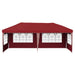 Cort de Petrecere Pop-up 575 x 289 x 245 cm Burgundy - WALTI WALTI