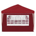 Cort de Petrecere Pop-up 575 x 289 x 245 cm Burgundy - WALTI WALTI