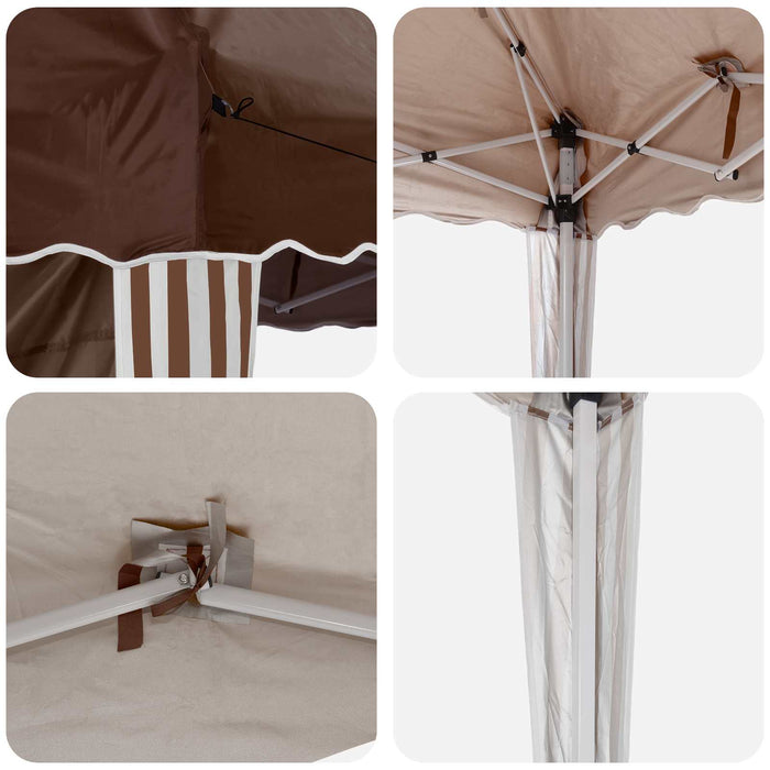Cort de Petrecere Pop-up 575 x 289 x 245 cm Maro - WALTI WALTI