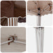 Cort de Petrecere Pop-up 575 x 289 x 245 cm Maro - WALTI WALTI