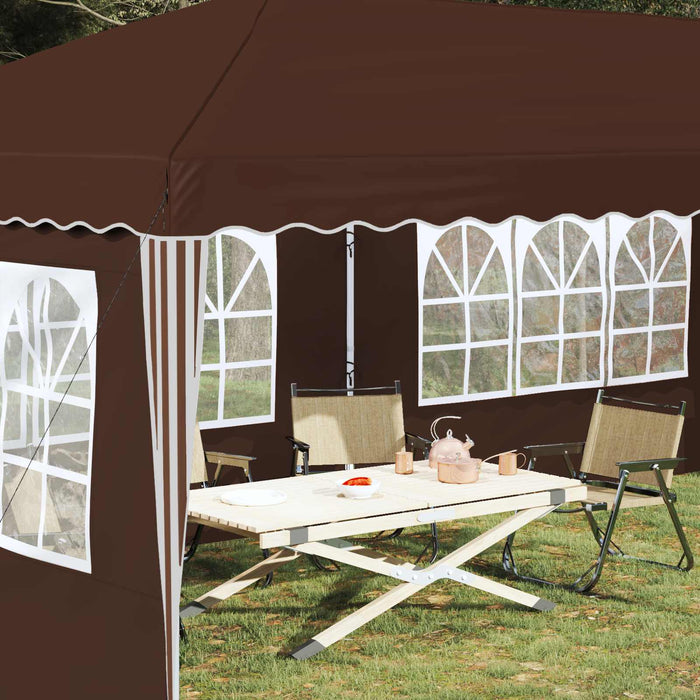 Cort de Petrecere Pop-up 575 x 289 x 245 cm Maro - WALTI WALTI