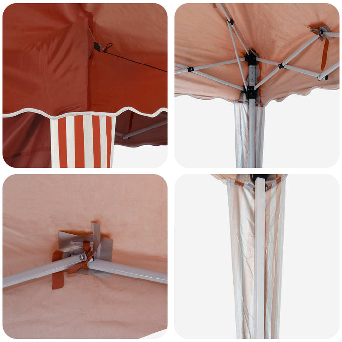Cort de Petrecere Pop-up 575 x 289 x 245 cm Terracota - WALTI WALTI