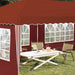 Cort de Petrecere Pop-up 575 x 289 x 245 cm Terracota - WALTI WALTI