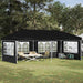Cort de Petrecere Pop-up 575 x 289 x 245 cm Negru - WALTI WALTI