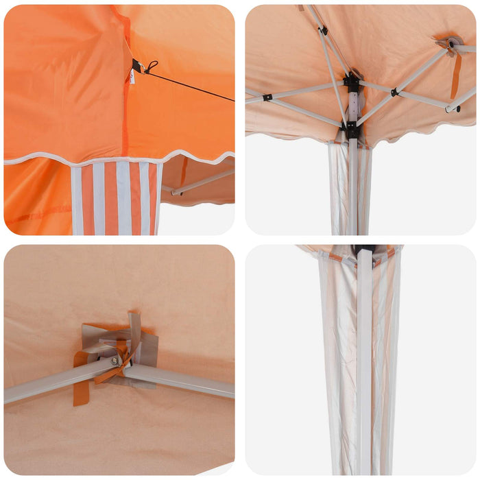 Cort de Petrecere Pop-up 575 x 289 x 245 cm Portocaliu - WALTI WALTI