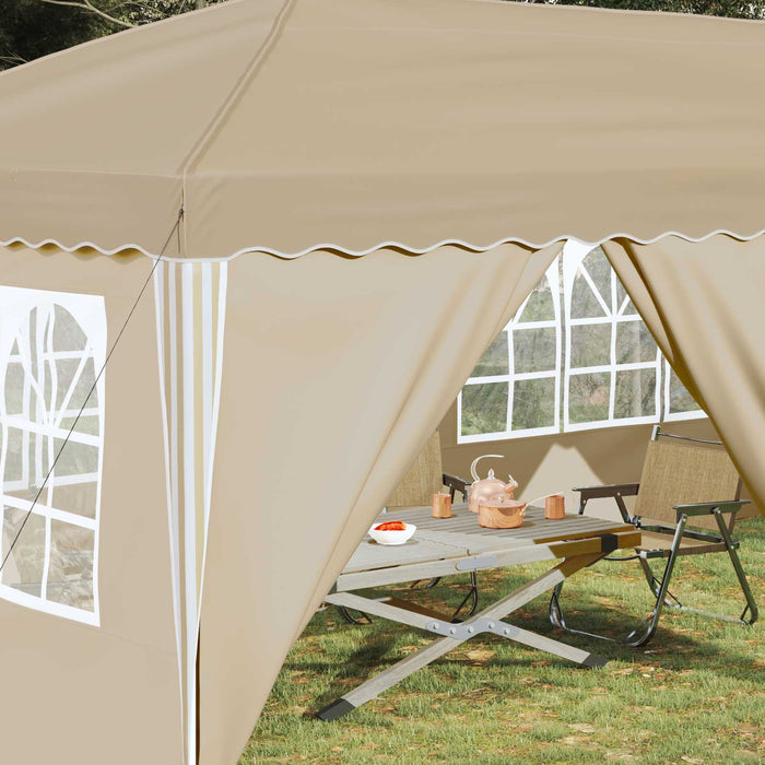 Cort de Petrecere Pop-up 575 x 288 x 245 cm Crem - WALTI WALTI