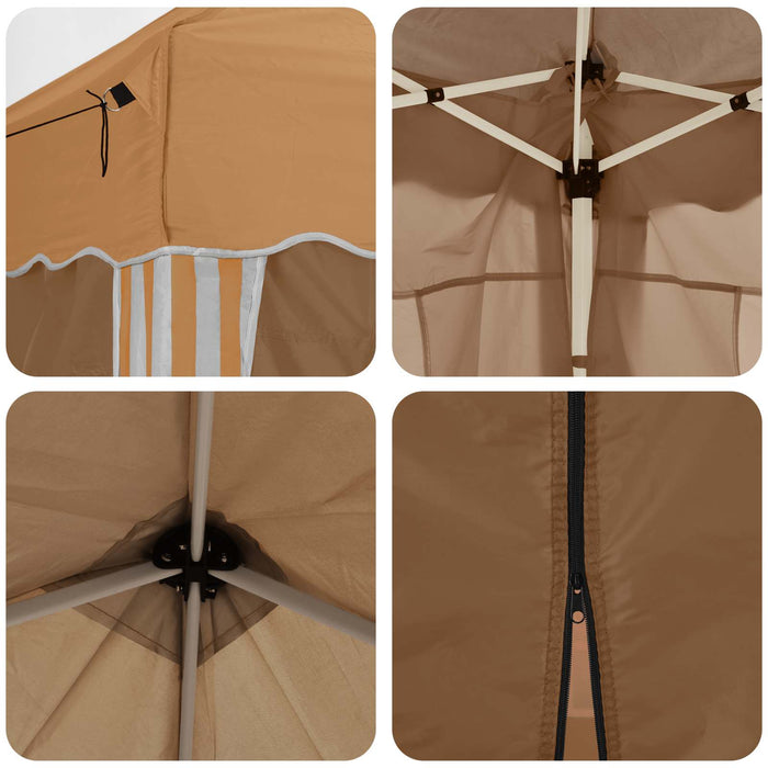 Cort de Petrecere Pop-up 575 x 288 x 245 cm Bej - WALTI WALTI