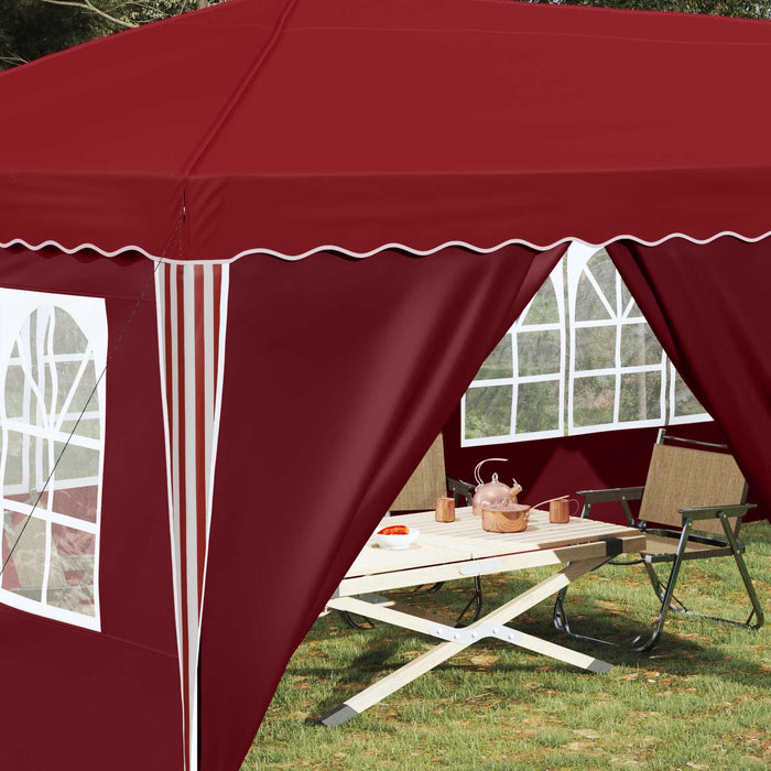 Cort de Petrecere Pop-up 575 x 288 x 245 cm Burgundy - WALTI WALTI