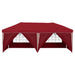 Cort de Petrecere Pop-up 575 x 288 x 245 cm Burgundy - WALTI WALTI