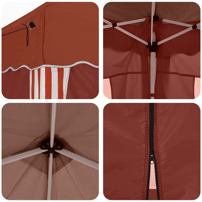 Cort de Petrecere Pop-up 575 x 288 x 245 cm Terracota - WALTI WALTI