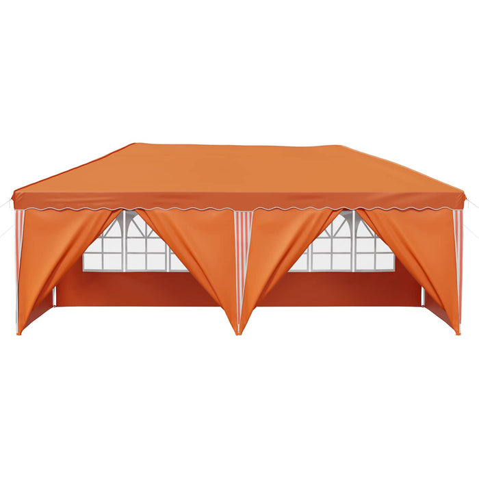 Cort de Petrecere Pop-up 575 x 288 x 245 cm Portocaliu - WALTI WALTI